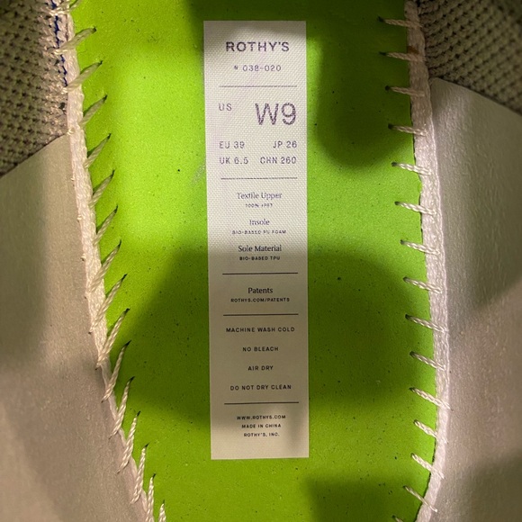 Rothy’s Sneakers size 9 Storm Gray NWOT - Picture 13 of 15